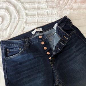 Kancan High Rise Dark Indigo Jeans